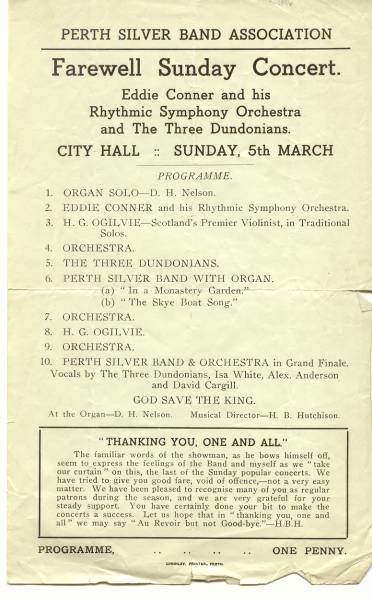 Programme 05/03/1938